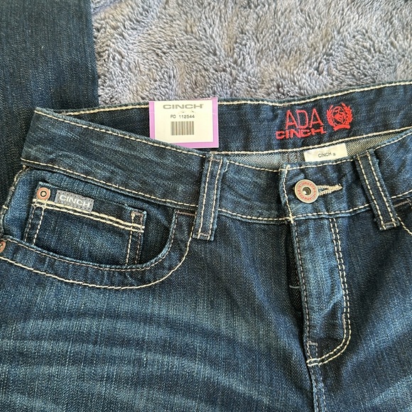 NEW WITH TAGS Cinch Ladies Ada Dark Wash Boot Cut Mid Rise Jeans size 28 5 - Picture 6 of 10